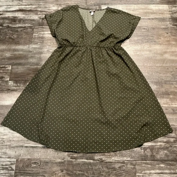 green polka dot maternity dress Francesca Satin Halter Tie Neck Floor Length Dress main image 1